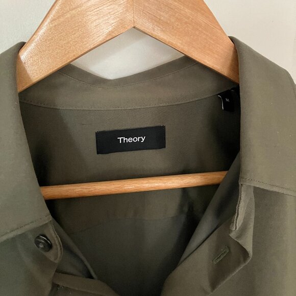 Theory Sylvain Shirt in Structure Knit in Uniform - Picture 2 of 4